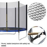 8FT Trampoline High Specification with with Jumping Sheet, Safety Enclosure Nets, Ladder and Anchor Kit, Outdoor Trampoline for Adults/Kids_7
