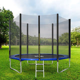 8FT Trampoline High Specification with with Jumping Sheet, Safety Enclosure Nets, Ladder and Anchor Kit, Outdoor Trampoline for Adults/Kids_15