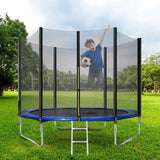 6FT Trampoline High Specification with with Jumping Sheet, Safety Enclosure Nets, Ladder and Anchor Kit, Outdoor Trampoline for Adults/Kids_6