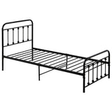 Metal Bed Frame, 3FT Solid Platform Bed with Headboard and Footboard for Adult Kids Teenagers, Steel Slat Support, Underbed Storage Space (Single 90*190 cm, Black)_13