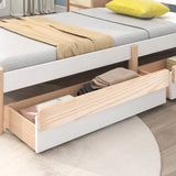Wooden Solid White Pine Storage Bed with Drawers Bed Furniture Frame for Adults, Kids, Teenagers 3ft Single (White 190x90cm)_8